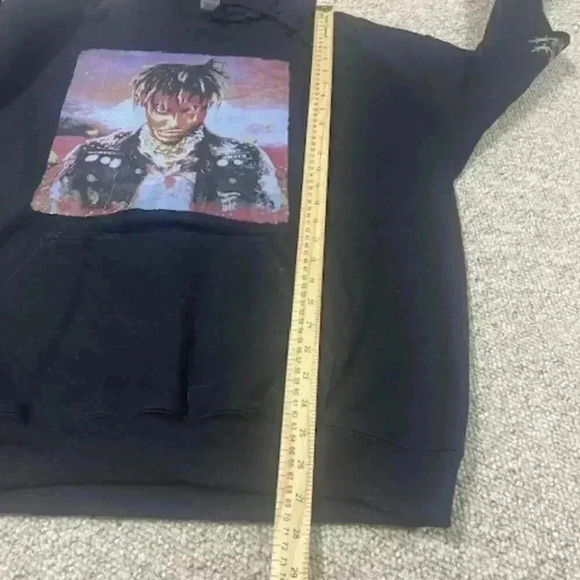 Juice WRLD 999 Hoodie Men's Large Sweatshirt Black Rap Legends Never Die Hip Hop - Picture 7 of 8